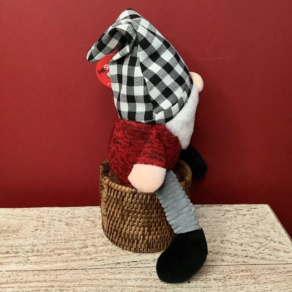 Pet Shoppe SANTA Plush Dog Toy Push Belly& My Hat Pops Up Legs Pull Back & Forth